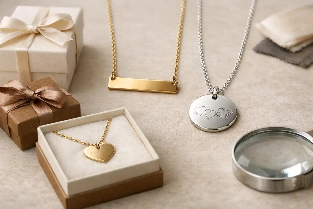Engraved Necklace Quality Review for Gifts