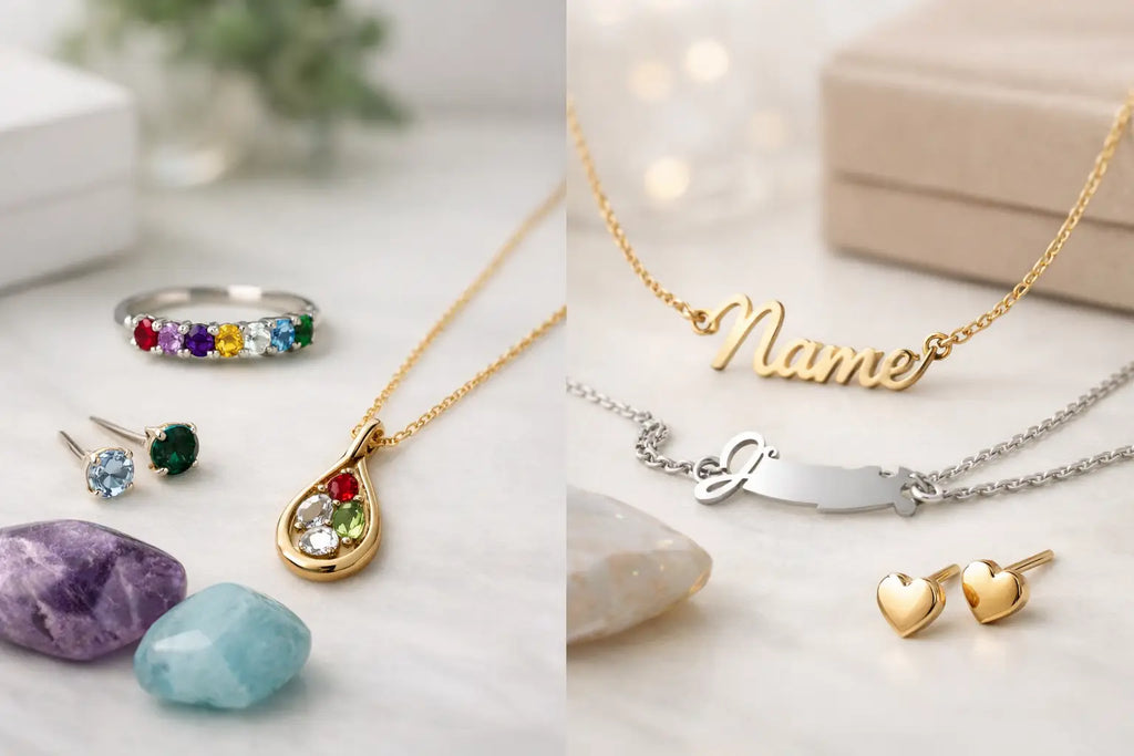 Birthstone Jewelry vs Name Jewelry for Meaningful Gifts