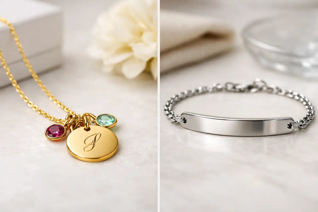 Personalized Necklace vs Engraved Bracelet