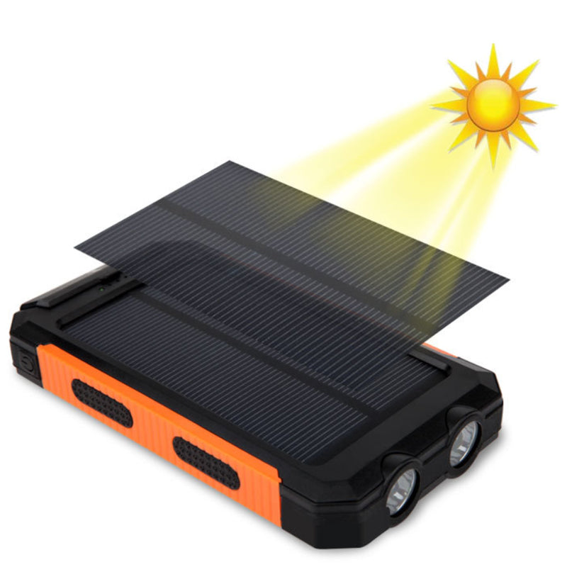 Jumbo Capacity 20,000 mAh Waterproof Solar Power Bank