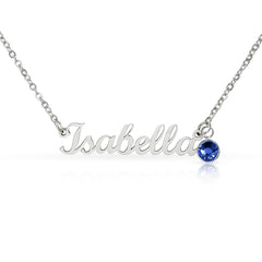 Personalized Name Necklace with Birthstone – Custom Jewelry Gift for Her