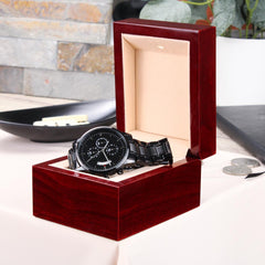 Men's Engraved Apology Watch – I'm Truly Sorry Gift for Him, Boyfriend or Husband