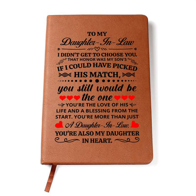 Daughter-in-Law Leather Journal – Heartfelt & Meaningful Keepsake Gift for Her