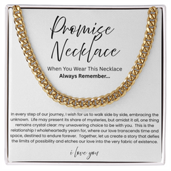 Promise Cuban Link Necklace for Boyfriend – You Complete My Heart