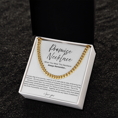 Promise Cuban Link Necklace for Boyfriend – You Complete My Heart