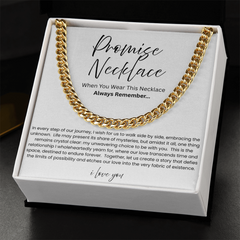 Promise Cuban Link Necklace for Boyfriend – You Complete My Heart