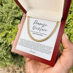 Promise Cuban Link Necklace for Boyfriend – You Complete My Heart