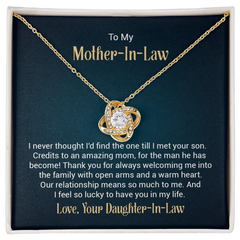 Love Knot Necklace - To My Mother-in-Law