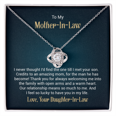 Love Knot Necklace - To My Mother-in-Law