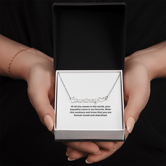 Of All the Names in the World, Yours Is My Favorite™ Personalized Heart Necklace