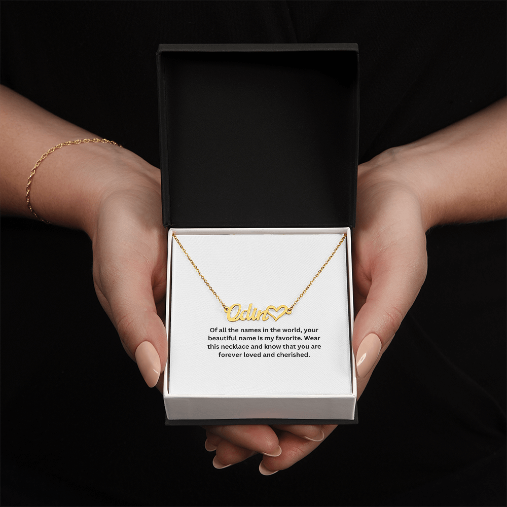 Of All the Names in the World, Yours Is My Favorite™ Personalized Heart Necklace