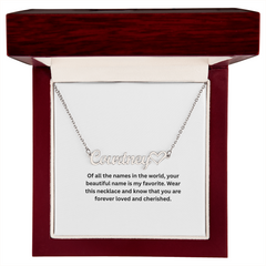 Of All the Names in the World, Yours Is My Favorite™ Personalized Heart Necklace