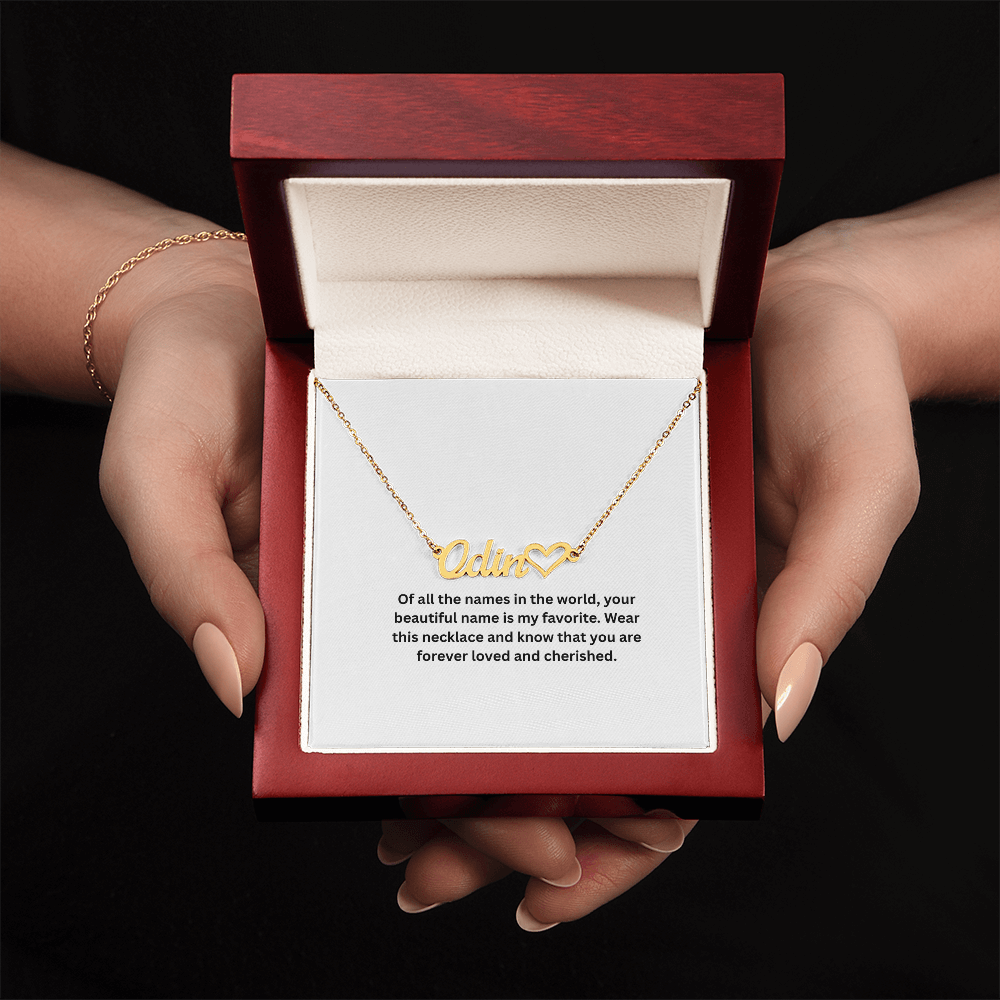 Of All the Names in the World, Yours Is My Favorite™ Personalized Heart Necklace