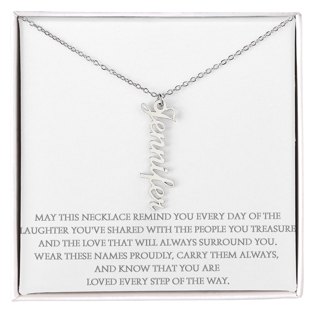 Wear the Names That Matter Most – Personalized Vertical Name Necklace