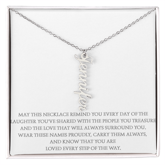 Wear the Names That Matter Most – Personalized Vertical Name Necklace