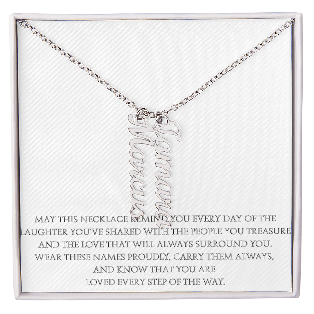 Wear the Names That Matter Most – Personalized Vertical Name Necklace