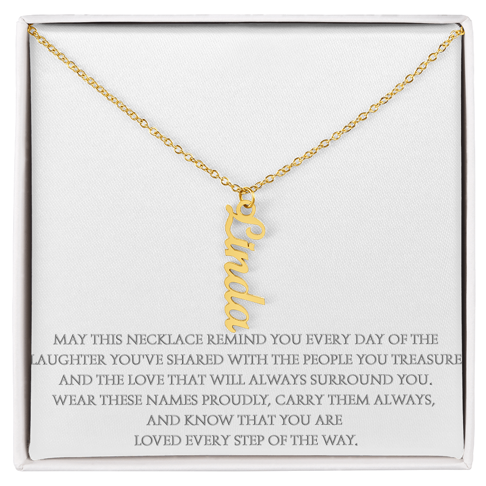 Wear the Names That Matter Most – Personalized Vertical Name Necklace