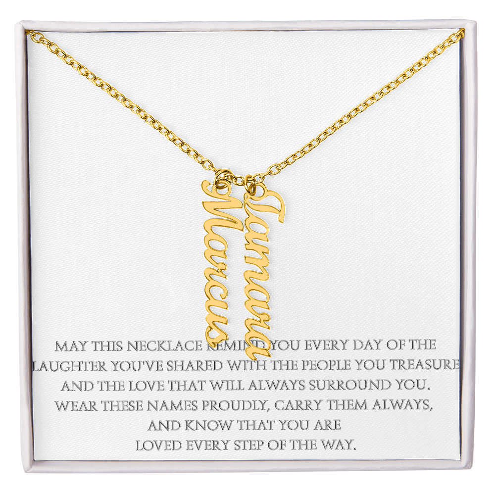 Wear the Names That Matter Most – Personalized Vertical Name Necklace