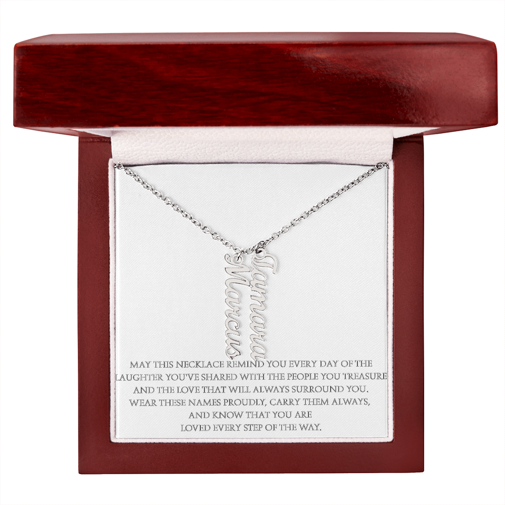 Wear the Names That Matter Most – Personalized Vertical Name Necklace