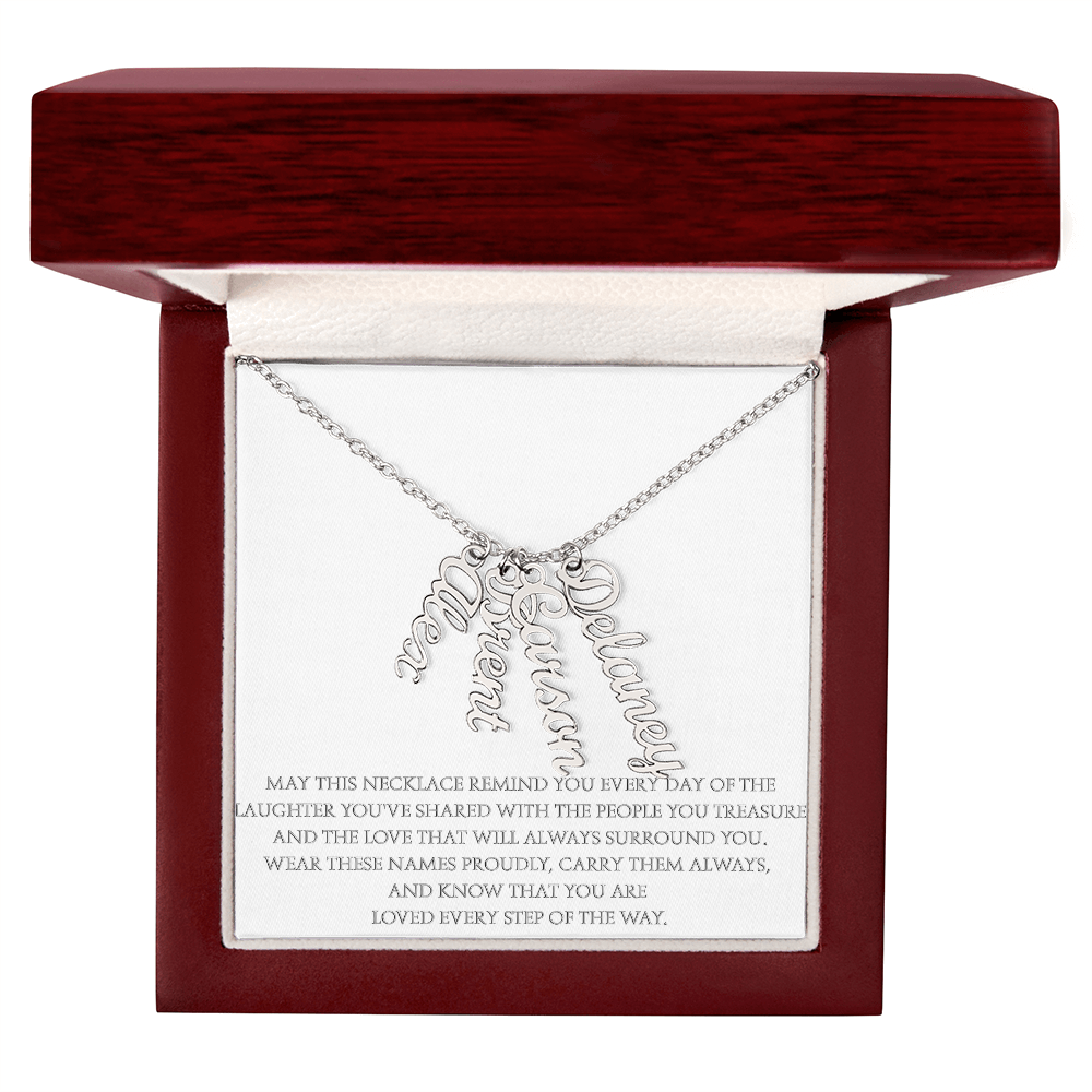 Wear the Names That Matter Most – Personalized Vertical Name Necklace