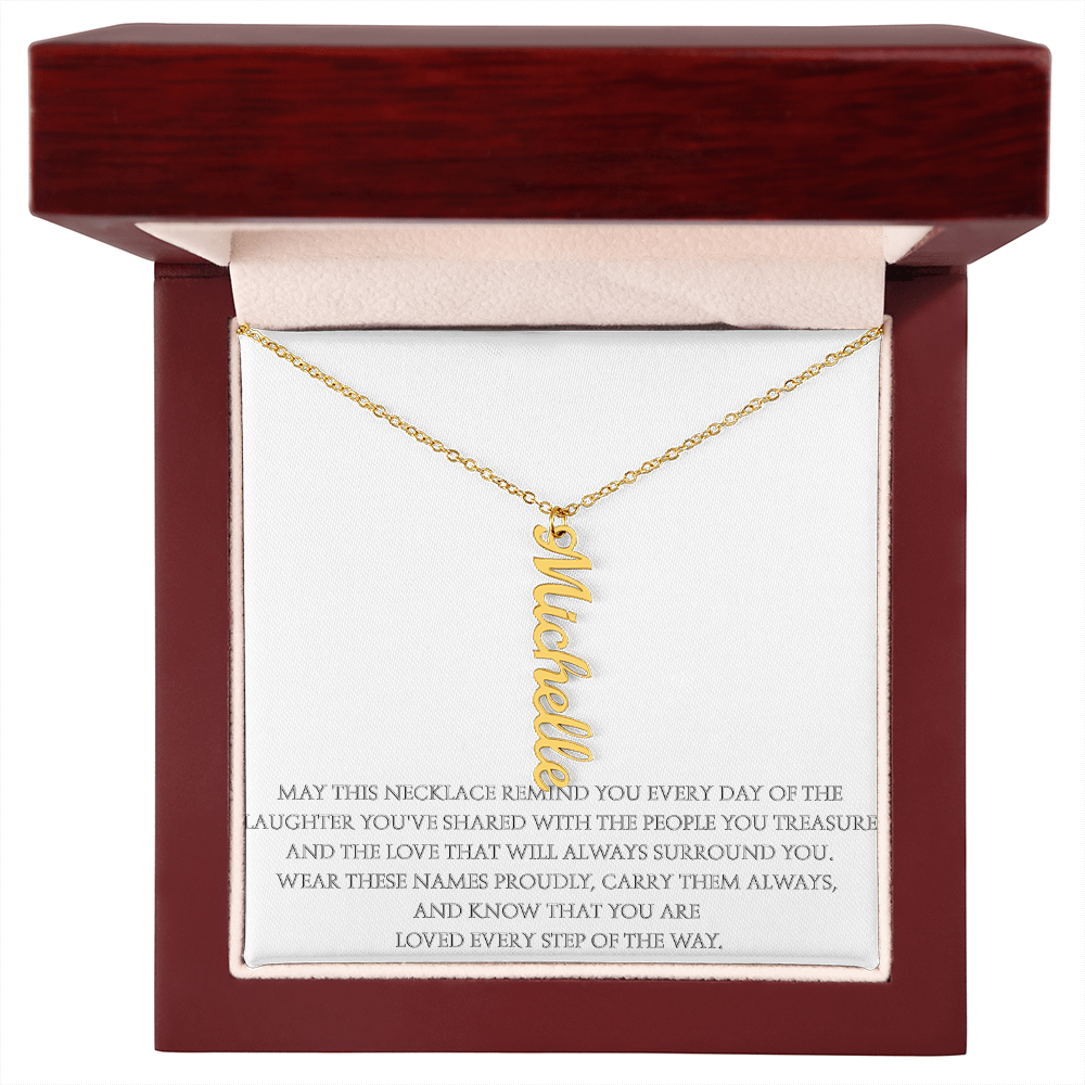 Wear the Names That Matter Most – Personalized Vertical Name Necklace