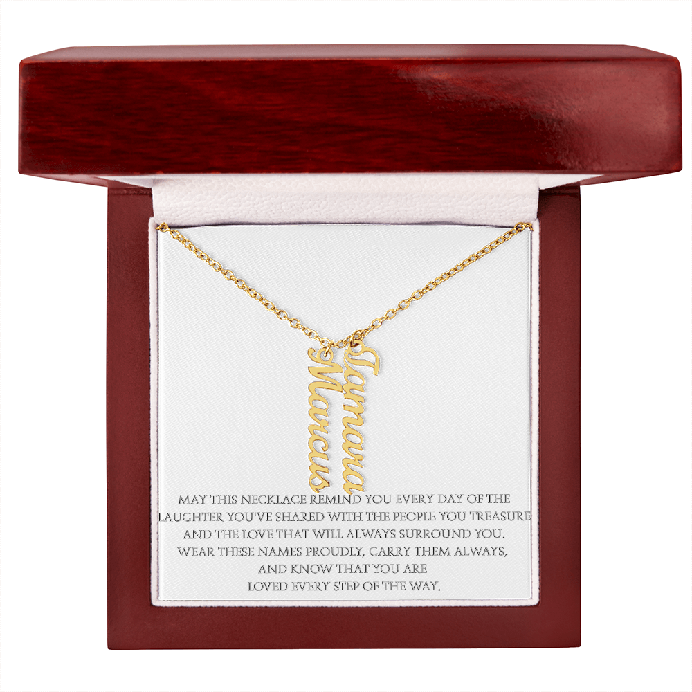 Wear the Names That Matter Most – Personalized Vertical Name Necklace