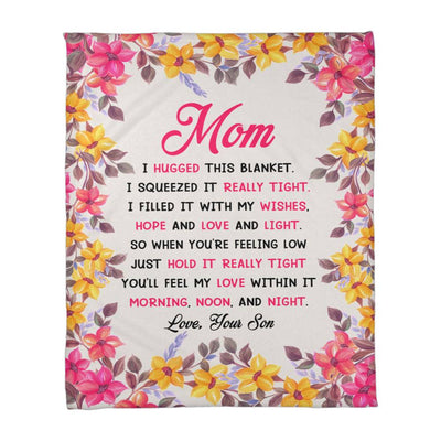 Blanket for Mom from Son – Heartfelt “Wrapped in My Love” Meaningful Gift
