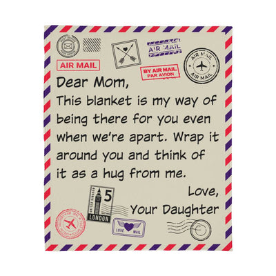 Blanket for Mom from Daughter – Heartfelt “I'm Here for You” Meaningful Gift