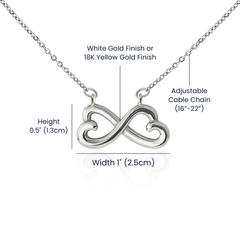 Grandma Infinity Necklace – Heart of Our Family | Meaningful Jewelry Gift for Grandmother