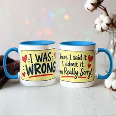 Funny Apology Mug – I'm Sorry Coffee Mug | Humorous Sorry Gift & Peace Offering