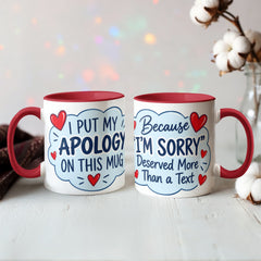 Funny Apology Mug – I'm Sorry Coffee Mug | Humorous Sorry Gift & Peace Offering
