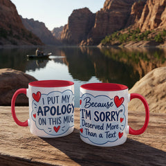 Funny Apology Mug – I'm Sorry Coffee Mug | Humorous Sorry Gift & Peace Offering