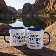 Funny Apology Mug – I'm Sorry Coffee Mug | Humorous Sorry Gift & Peace Offering