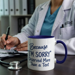 Funny Apology Mug – I'm Sorry Coffee Mug | Humorous Sorry Gift & Peace Offering