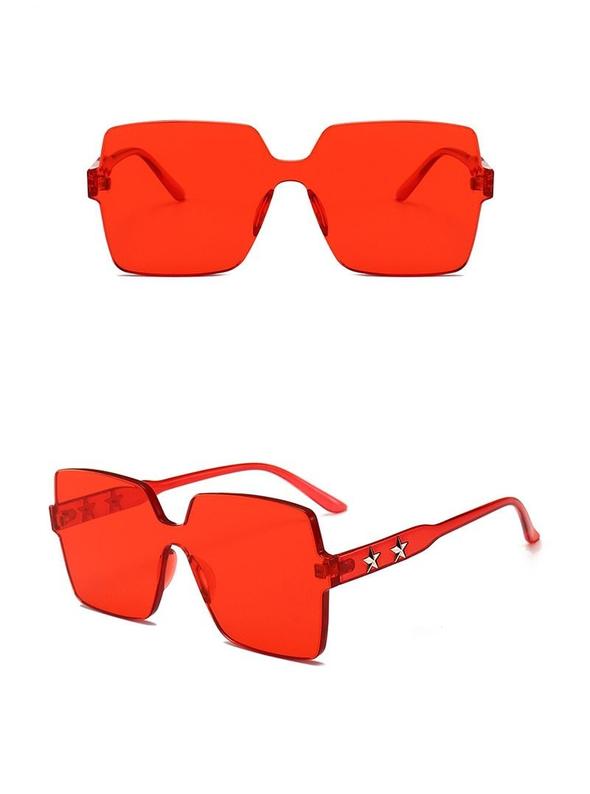 Thick Frameless Sunglasses